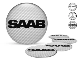 Saab Adesivo Cupola Stile Loghi Ruota Esclusivi